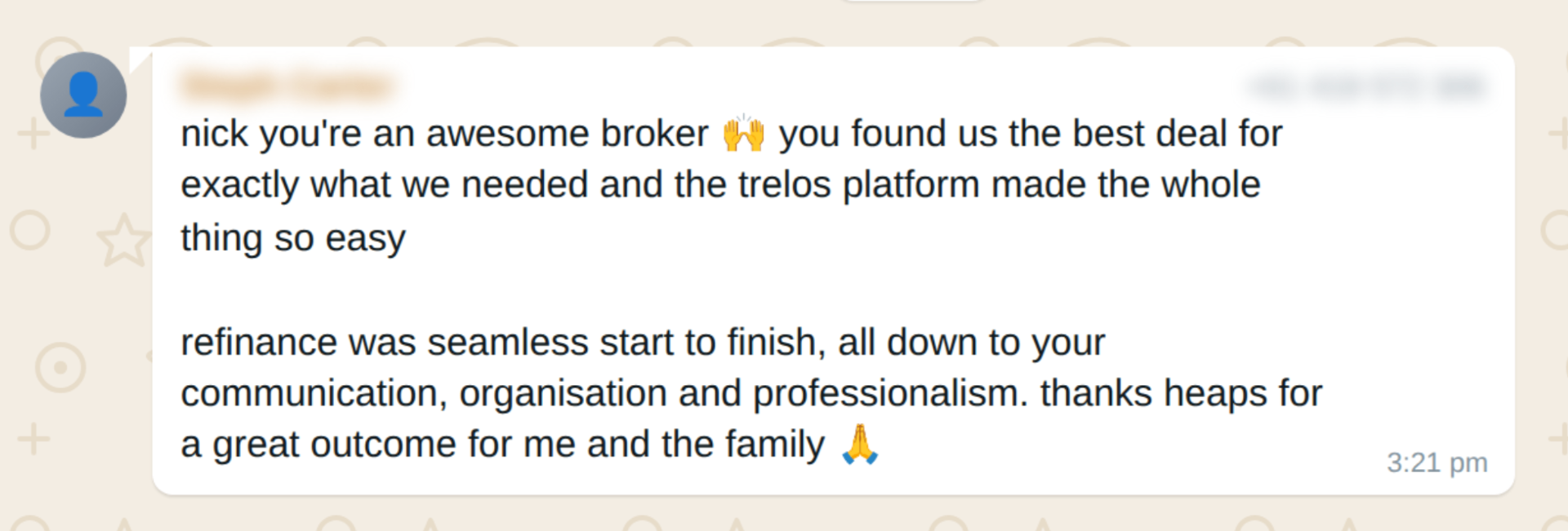 Client message