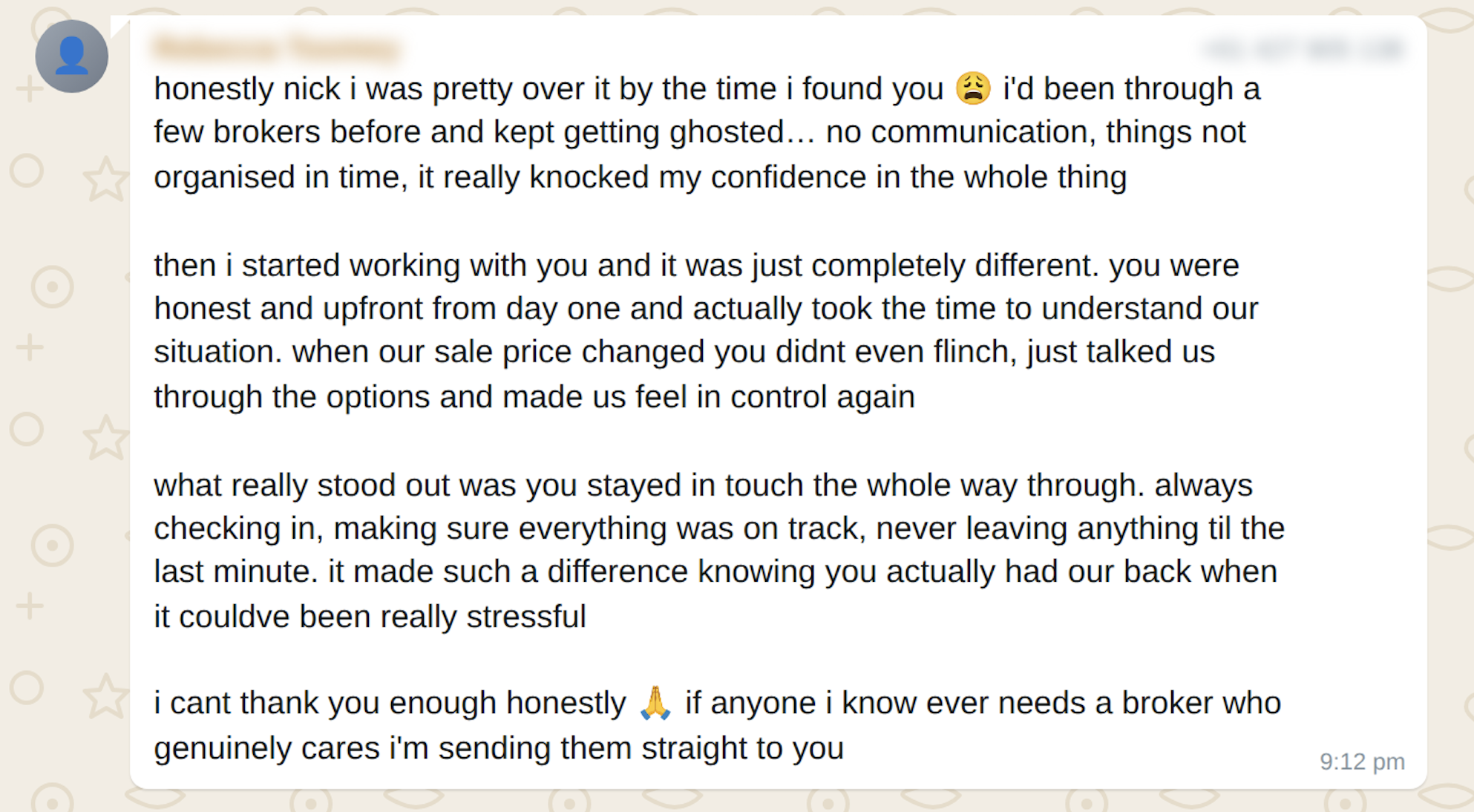Client message